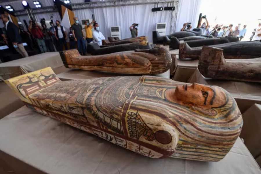 <p>Peti mati yang ditemukan di Saqqara, Mesir/Foto: Live Science</p>

