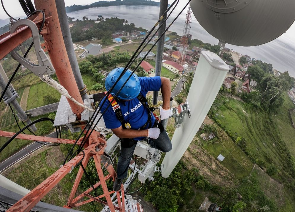 Pembangunan jaringan BTS