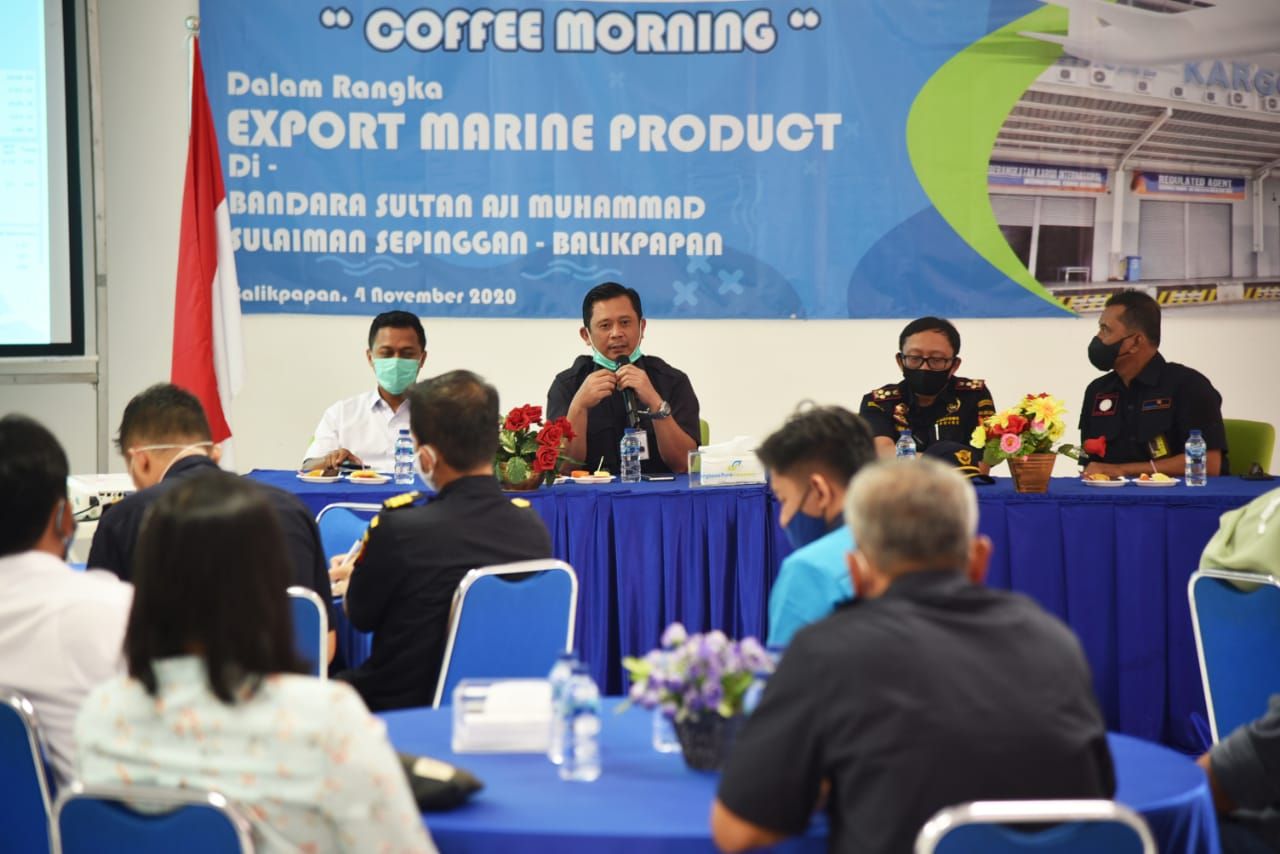 Bandara SAMSS Balikpapan Dukung Ekspor Marine Product