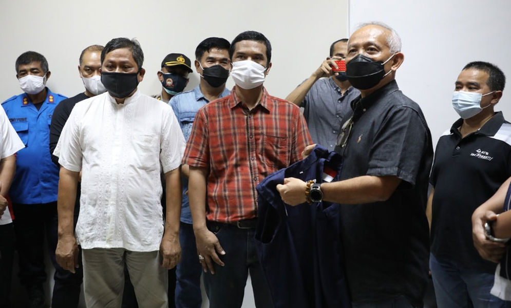 Direktur Badan Usaha Fasilitas dan Lingkungan (BU Fasling) BP Batam, Binsar Tambunan saat oeprasi pertama SPAM Batam