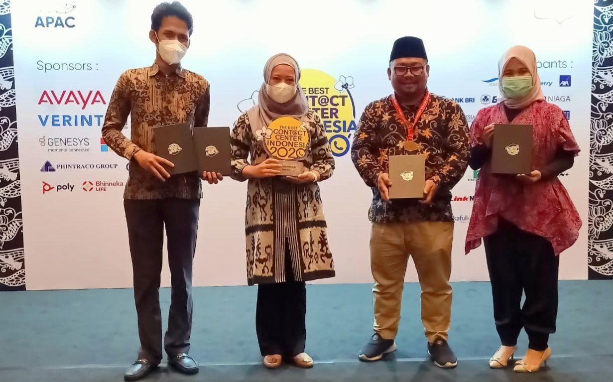 PGN Raih Runner Up 7 The Best Contact Center Indonesia 2020