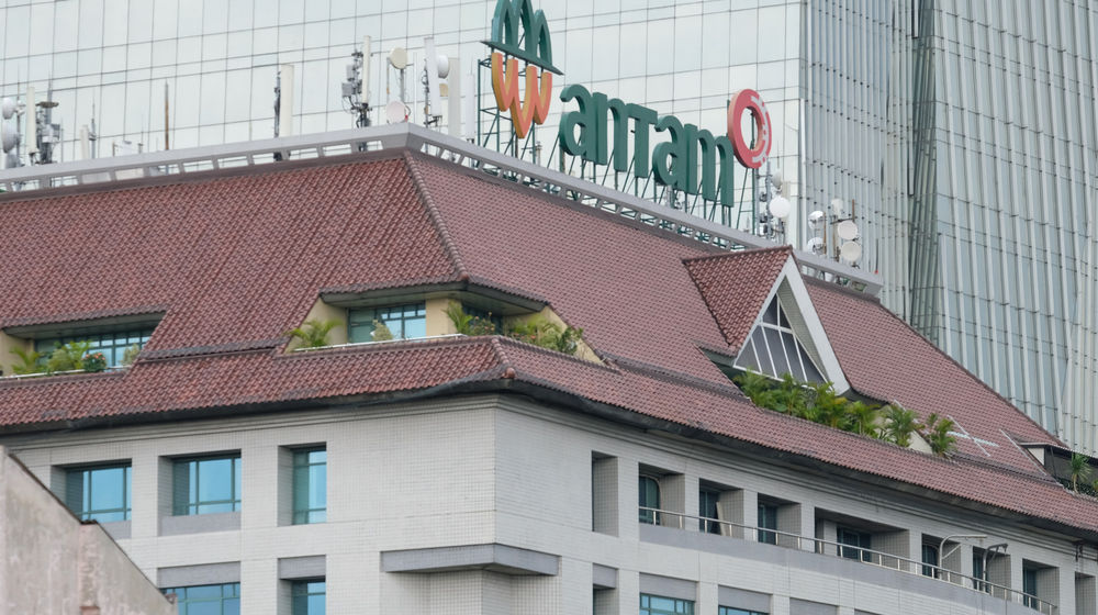 <p>Gedung Aneka Tambang (ANTAM) di Jalan TB Simatupang, Jakarta Selatan. Foto: Ismail Pohan/TrenAsia</p>
