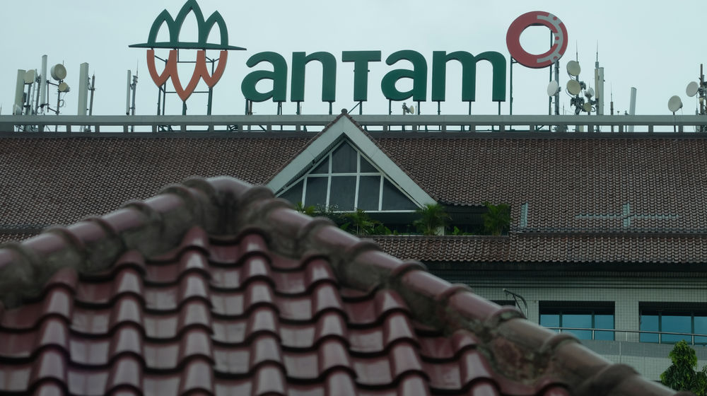 <p>Gedung Aneka Tambang (ANTAM) di Jalan TB Simatupang, Jakarta Selatan. Foto: Ismail Pohan/TrenAsia</p>
