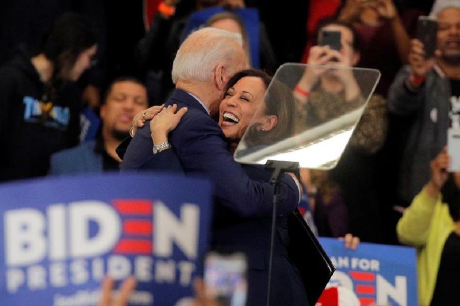 <p>Presiden dan Wapres AS terpilih, Joe Biden dan Kamala Harris / Reuters</p>
