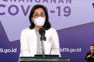 <p>Menteri Keuangan, Sri Mulyani Indrawati dalam konferensi persi virtual, Senin, 30 November 2020/ Sumber: tangkapan layar TrenAsia.com</p>