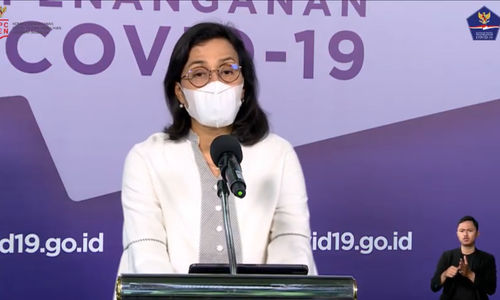 <p>Menteri Keuangan, Sri Mulyani Indrawati dalam konferensi persi virtual, Senin, 30 November 2020/ Sumber: tangkapan layar TrenAsia.com</p>
