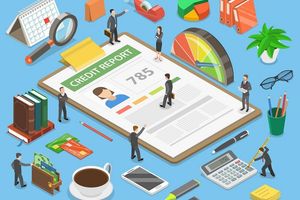 <p>Ilustrasi skor kredit di pinjaman online fintech P2P Lending / Shutterstock</p>