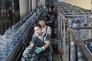 <p>Produksi Air Mineral Dalam Kemasan Aqua / Dok. Danone Indonesia</p>
