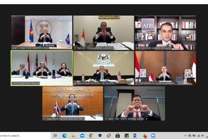 <p>Menteri Perdagangan Agus Suparmanto dalam Pertemuan Tingkat Menteri IMT-GT ke-26 secara virtual, Kamis, 26 November 2020</p>
