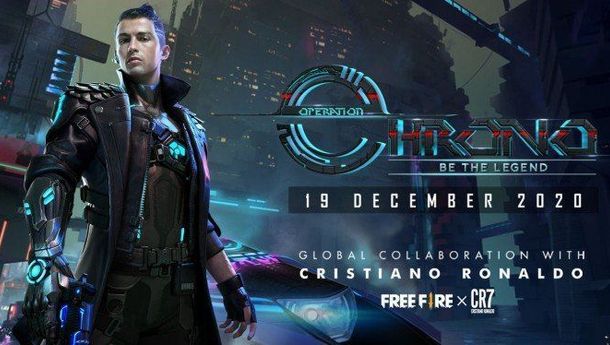 Resmi! Kini Player Free Fire Bisa Pakai Karakter Cristiano Ronaldo 