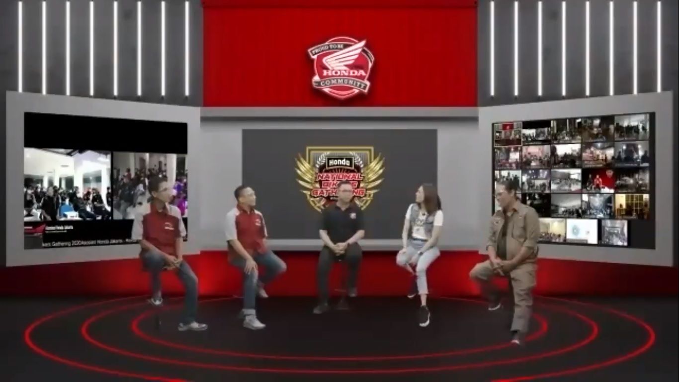 Suasana pertemuan virtual