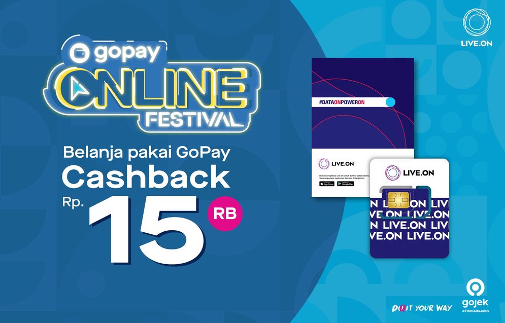 Live.on ikut berpartisipasi dalam acara GoPay Online Festival 2020.