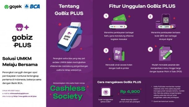 Gojek Gandeng BCA Luncurkan GoBiz PLUS, Satu Perangkat Serba Bisa