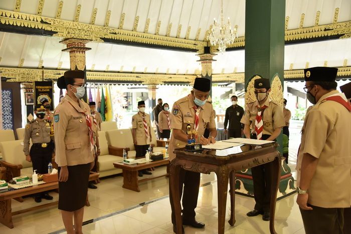 Suasana pelantikan