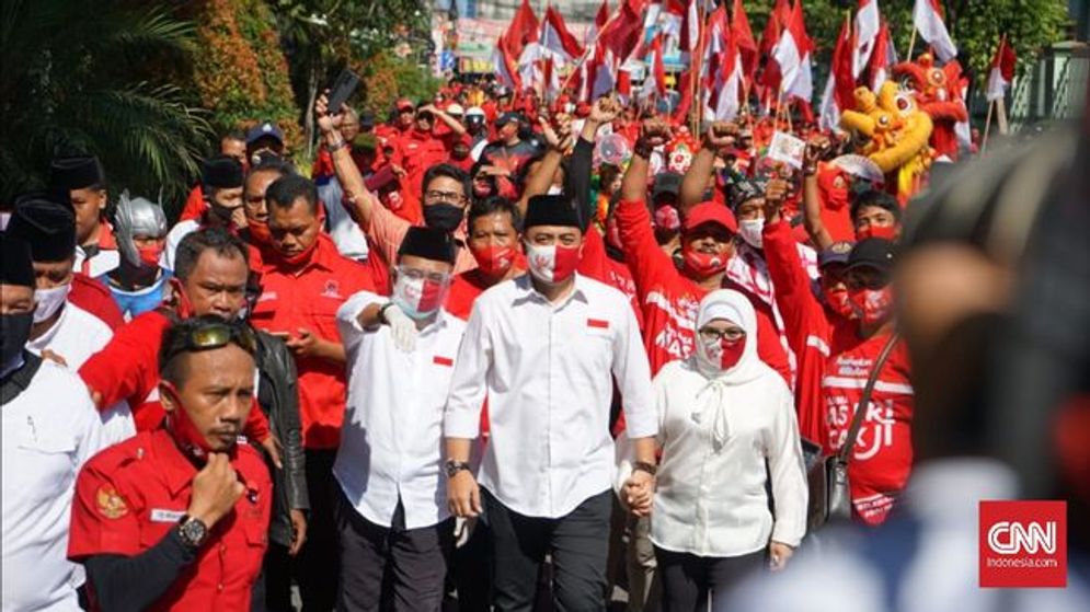 Pasangan Calon Wali Kota dan Wakil Wali Kota Surabaya Nomor Urut 1 Eri Cahyadi - Armuji