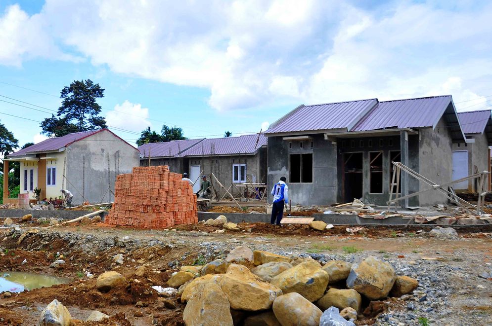 Rumah murah bersubsidi yang ada di Limau Manih Selatan, Kota Padang. Foto: KabarMinang.id