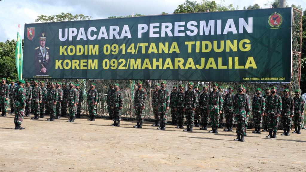 Pangdam VI/Mulawarman resmikan Kodim Tana Tidung