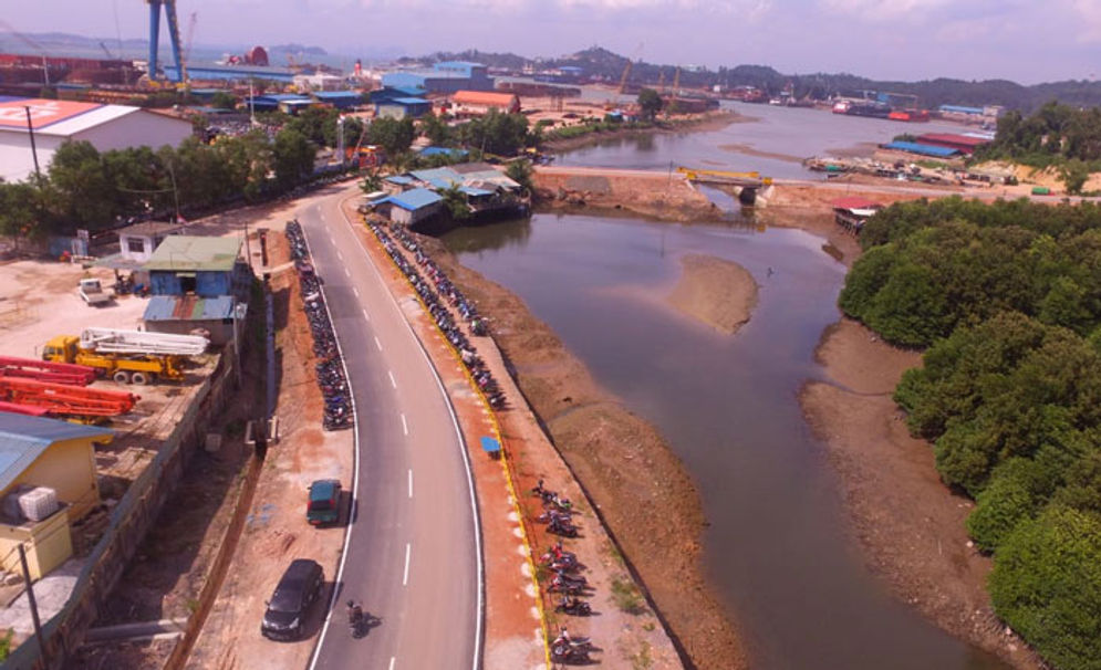 Sejumlah proyek perbaikan jalan telah rampung 100%.