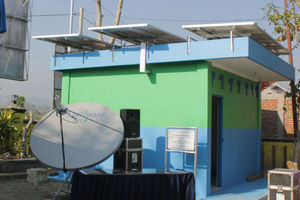 <p>Salah satu stasiun seismic BMKG-PT Len Industri. Dok: Len Industri.</p>