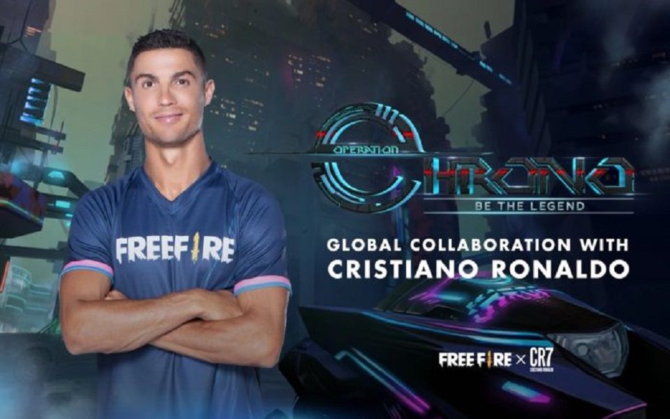 <p>Pemain bola Christiano Ronaldo dalam game Free Fire / Talkesport.com</p>
