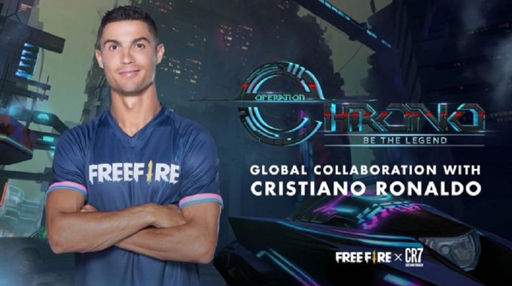 <p>Pemain bola Christiano Ronaldo dalam game Free Fire / Talkesport.com</p>