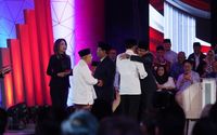 <p>Joko Widodo-Maruf Amin dan Prabowo Subianto-Sandiaga Uno saat debat kandidat Capres-Cawapres 2019 / Facebook @SandiSUno</p>
