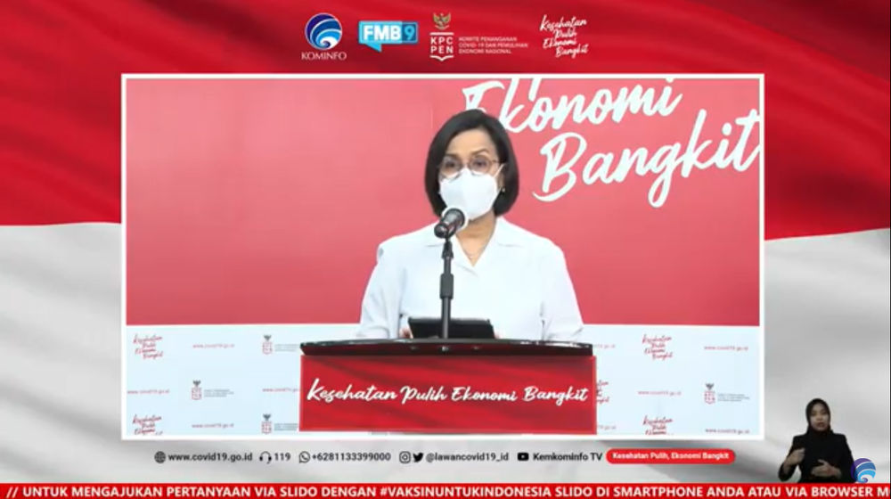 <p>Menteri Keuangan Sri Mulyani Indrawati dalam konferensi pers Kedatangan Vaksin COVID-19 secara virtual, Senin, 7 November 2020.</p>