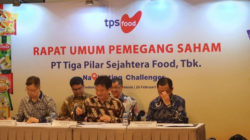 <p>Emiten makanan ringan PT Tiga Pilar Sejahtera Food Tbk (AISA) atau TPS Food saat menggelar RUPS di Bursa Efek Indonesia (BEI) / Dok. Perseroan</p>
