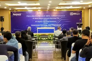 <p>Penandatanganan Kerja Sama BRI Agro dengan Fintech Payfazz / Istimewa</p>
