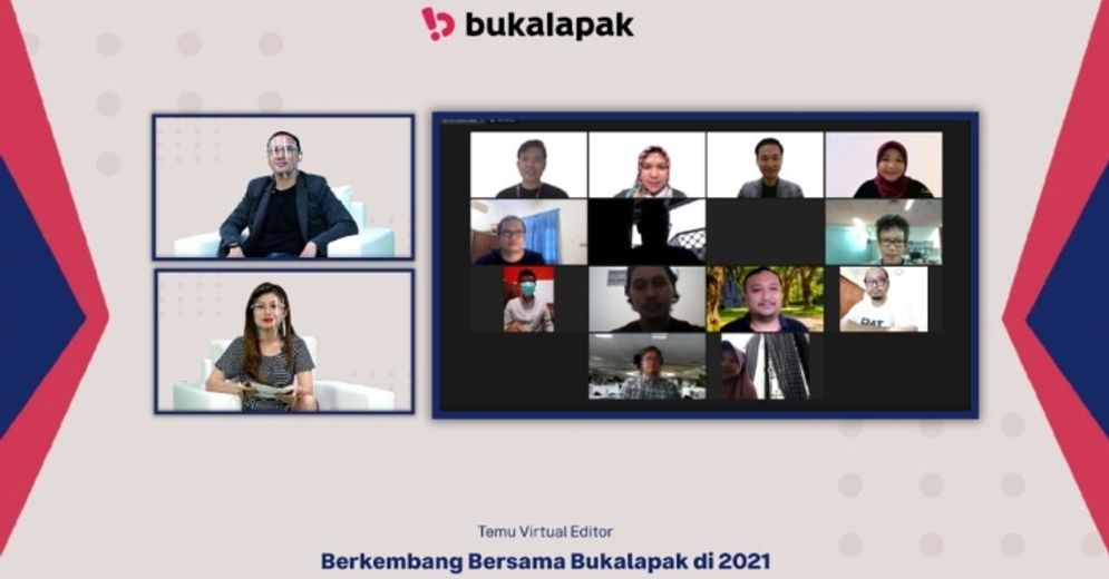 Kegiatan Temu Virtual Media Bukalapak.