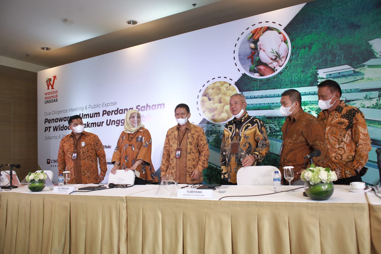 Direksi dan Komisaris saat pengumuman pemaparan publik