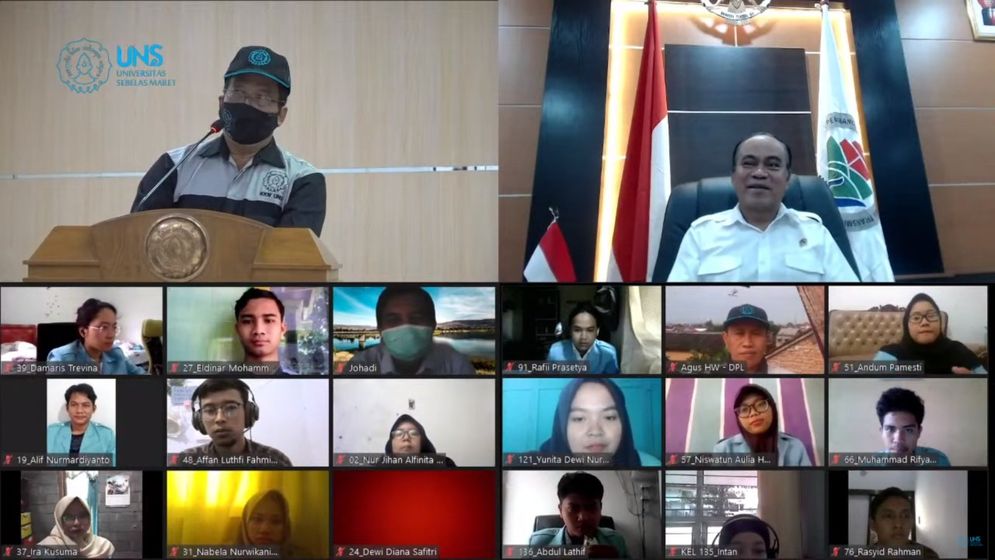Wamendes PDTT dan Rektor UNS melepas mahasiswa KKN ke 130 kabupaten kota se Indonesia