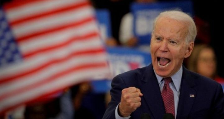 Joe Biden saat kampanye di Detroit, Michigan, Amerika Serikat, Senin (9/3/2020). 