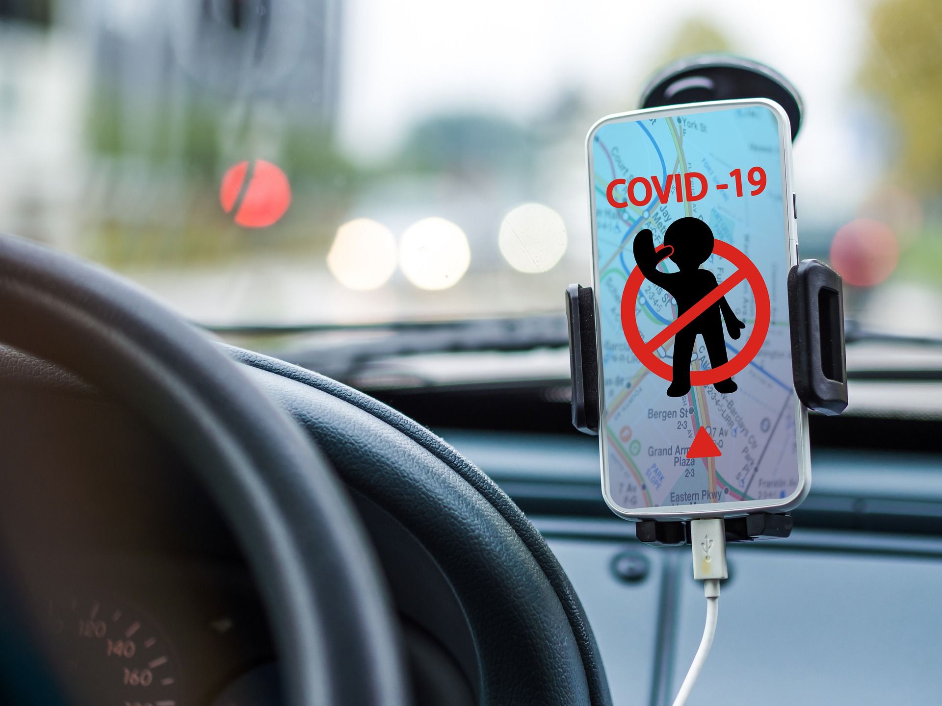 Ilustrasi pembatasan sosial