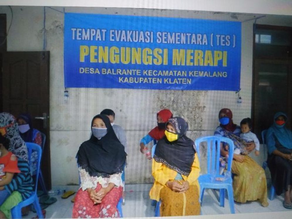 Pengungsi di Balerante, Kemalang, Klaten