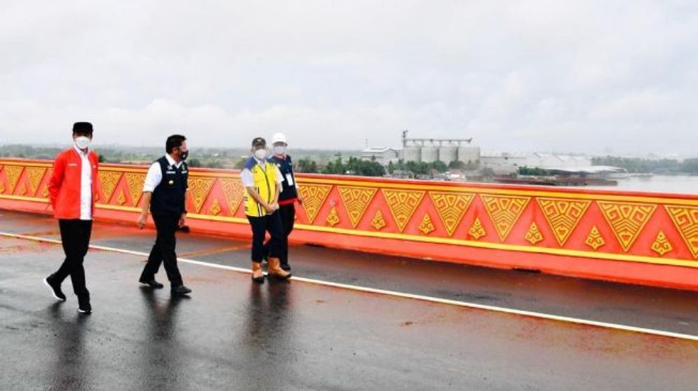 Saat peresmian ruas tol Palembang-Kayuagung