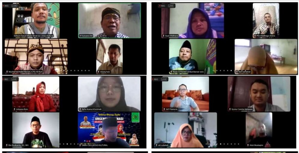 Webinar Urgensi Vaksinasi yang digelar Omah Ijo Lintas Kultural