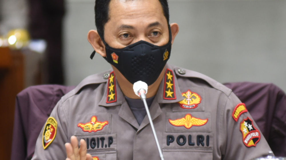 <p>Calon Kapolri Komjen Pol Listyo Sigit Prabowo mengikuti Uji Kelayakan dan Kepatutan Calon Kapolri di ruang Komisi III DPR, Kompleks Parlemen Senayan, Jakarta, Rabu, 20 Januari 2021. Foto: Biro Pemberitaan DPR</p>
