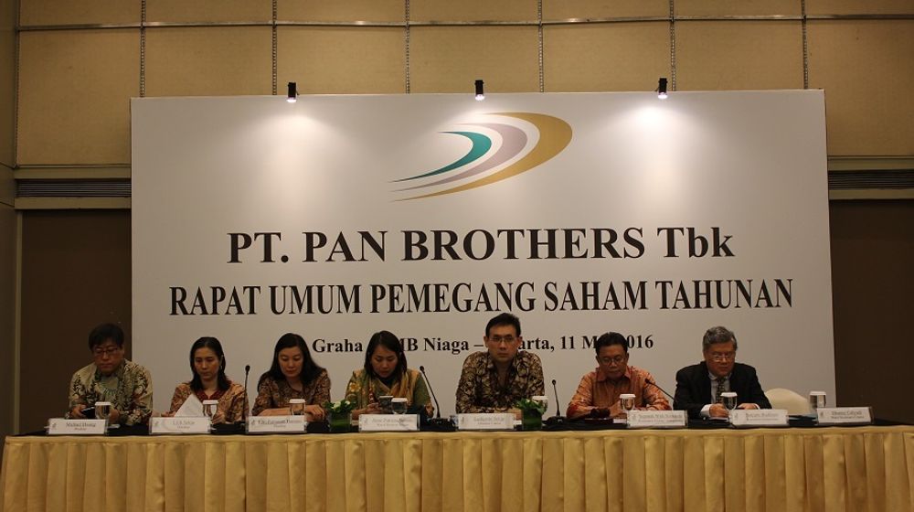 Emiten tekstil dan garmen PT Pan Brothers 