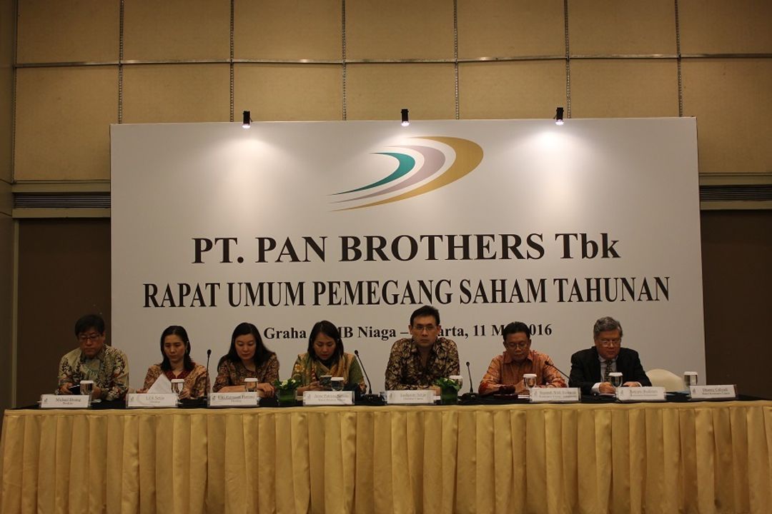 Emiten tekstil dan garmen PT Pan Brothers 