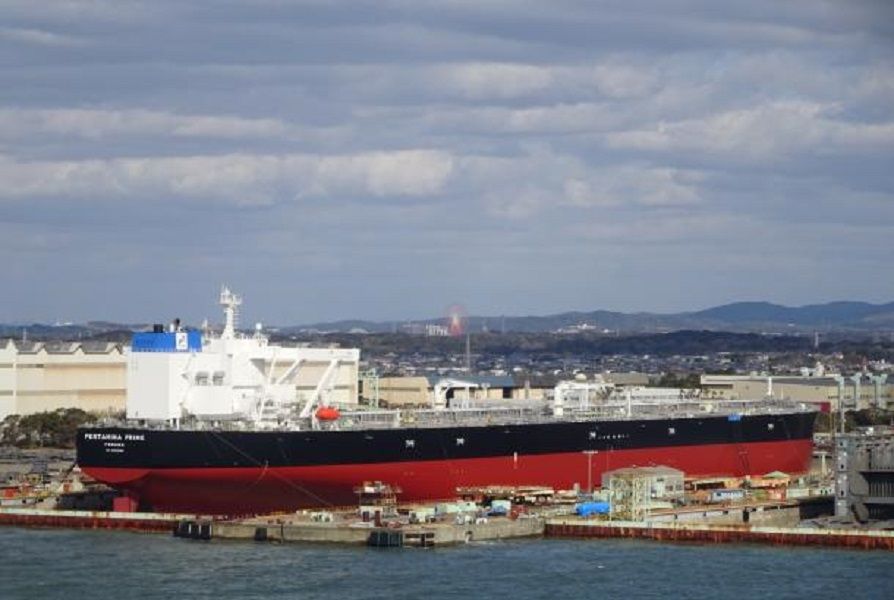 <p>Pertamina luncurkan kapal baru VLCC (Very Large Crude Carrier) berkapasitas dua juta barel. / Dok. Pertamina</p>
