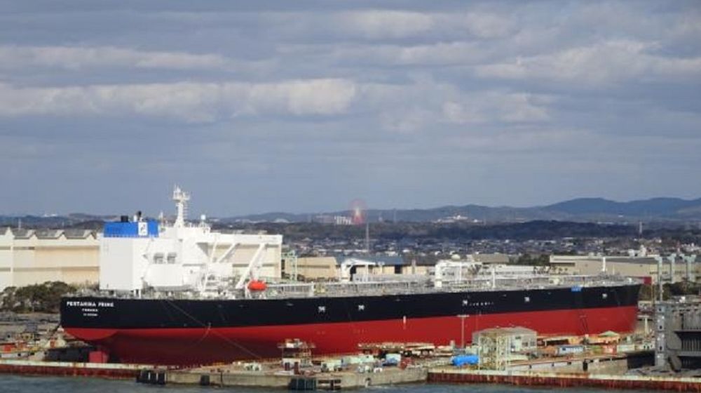 <p>Pertamina luncurkan kapal baru VLCC (Very Large Crude Carrier) berkapasitas dua juta barel. / Dok. Pertamina</p>
