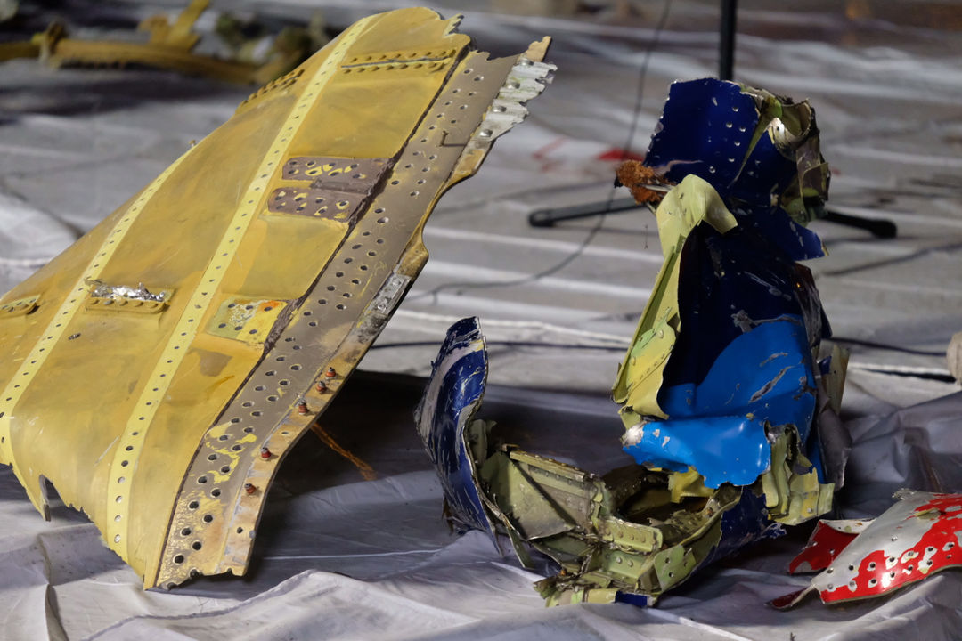 <p>Puing-puing bagian pesawat Sriwijaya Air SJ182 rute Jakarta &#8211; Pontianak yang jatuh di perairan Pulau Seribu di Dermaga JICT, Tanjung Priok, Jakarta Utara, Minggu, 10 Januari 2021. Foto: Ismail Pohan/TrenAsia</p>
