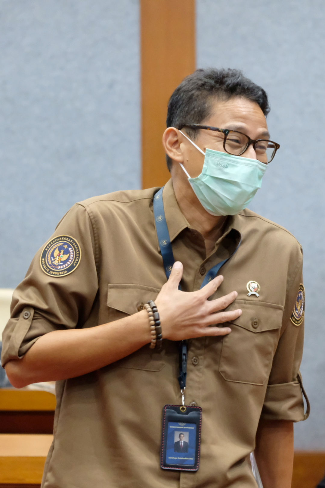 <p>Menteri Pariwisata dan Ekonomi Kreatif, Sandiaga Uno . Foto: Ismail Pohan/TrenAsia</p>
