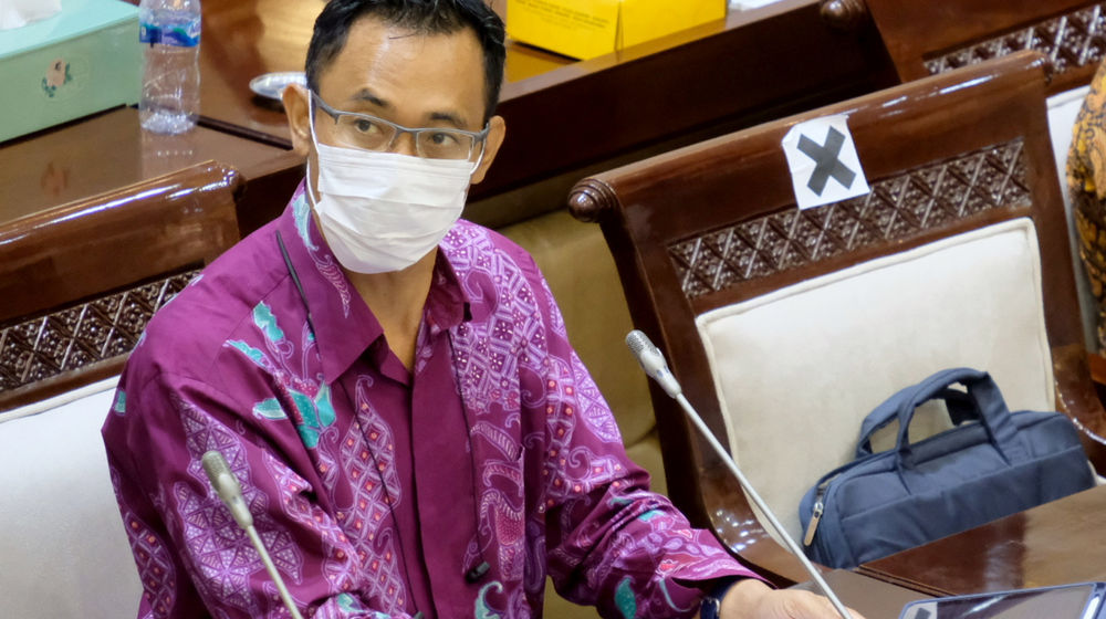 <p>Sekretaris Jenderal Asosiasi Fintech Pendanaan Bersama Indonesia (AFPI), Sunu Widyatmoko mengikuti Rapat Dengar Pendapat Umum (RDPU) Asosiasi Fintech dengan Komisi XI DPR, di komplek Parlemen Senayaan, Jakarta, Kamis, 14 Januari 2021. Foto: Ismail Pohan/TrenAsia</p>