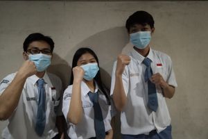 <p>Tiga siswa SMK Immanuel II Pontianak sukses rebut juara I lomba akuntansi nasional diselenggarakan KSM Universitas Surabaya 15-17 Januari 2021. / Dok. SMK Immanuel II Pontianak</p>
