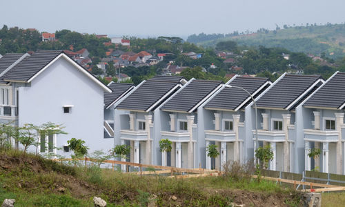 <p>Perumahan cluster di kawasan Sentul, Kabupaten Bogor, Jawa Barat. Foto: Ismail Pohan/TrenAsia</p>
