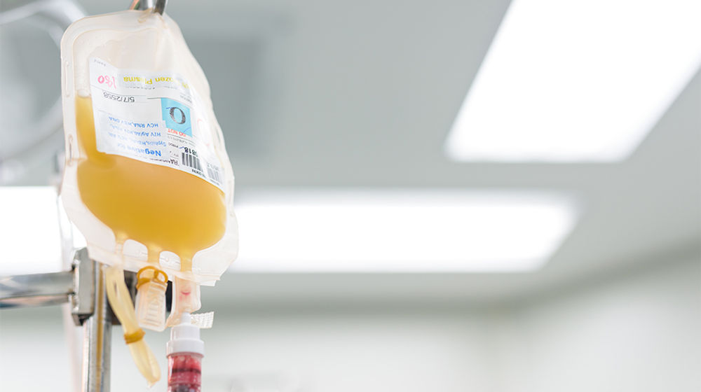 <p>Donor plasma darah/univerity of Miami</p>