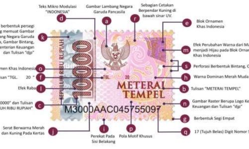 <p>Tampilan meterai baru Rp10.000. / Direktorat Jenderal Pajak (DJP) </p>
