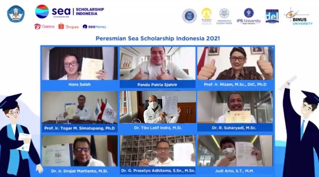 Suasana peluncuran secara virtual